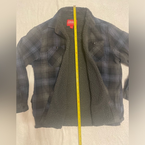 Coleman Plaid Flannel Sherpa Fleece-Lined Button Up Jacket - Picture 9 of 9